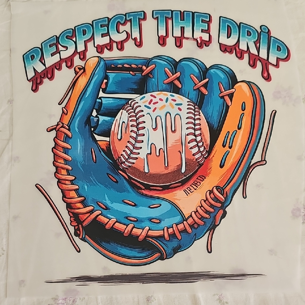 Basball Drip Ready To Press Transfer